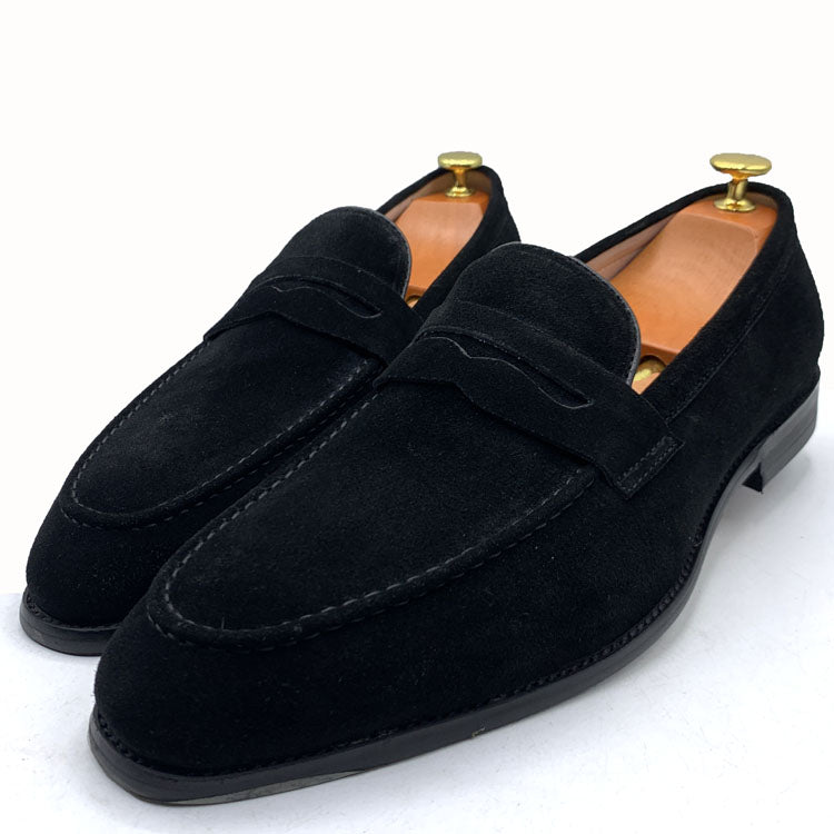 TX suede dress shoe | Black