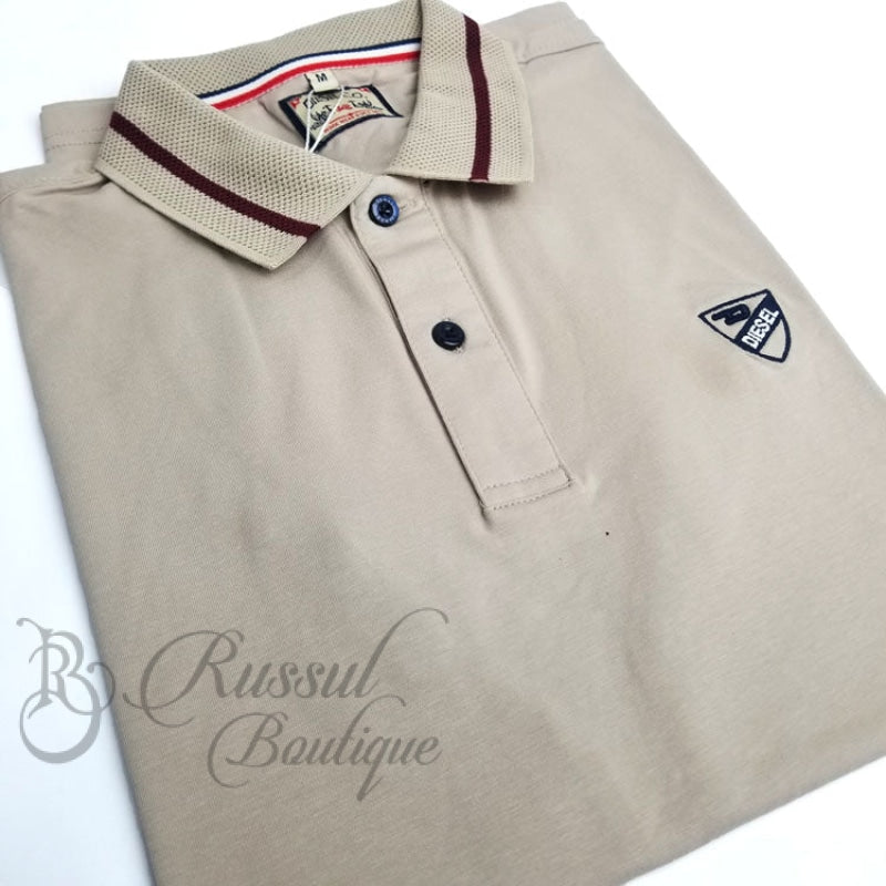 Dsl Designer Classic Polo Shirt | Beige Shirts