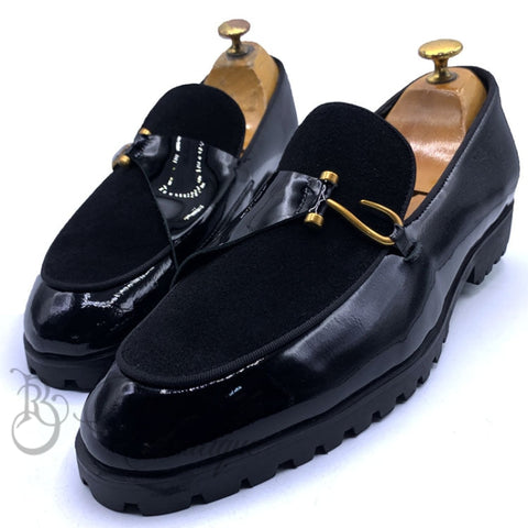 Gc Side Hook Two Toned Bold Sole | Black Shoes