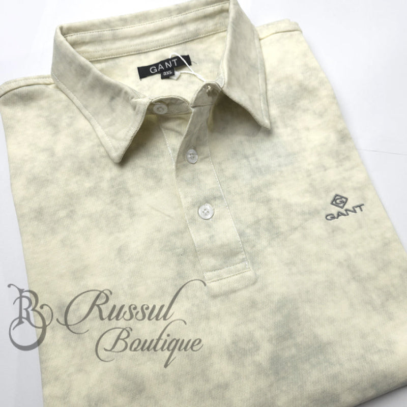 GNT cloudy print polo shirt | Beige polo