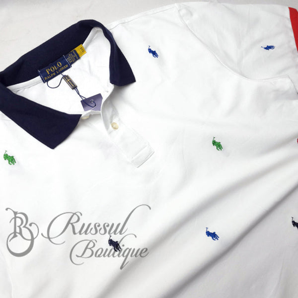 PRL bubbly designer polo shirt | White polo
