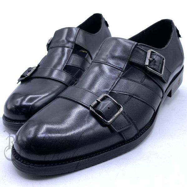 Sr Monk Leather Sandals | Black Sandal