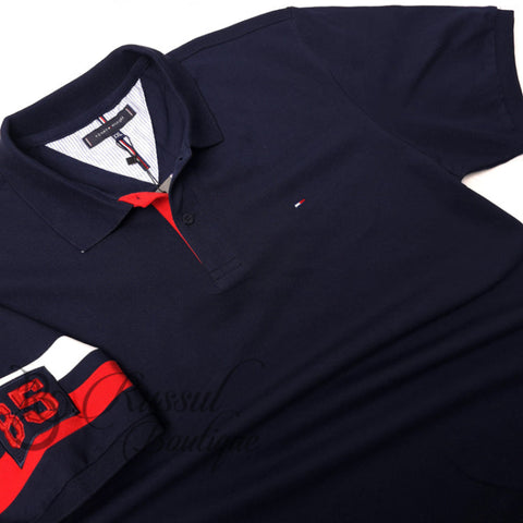 BIG- THF 85' crested polo shirt | Navy blue