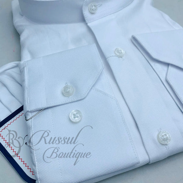 Tm Martin Bishop Collar Shirt | White Shirts