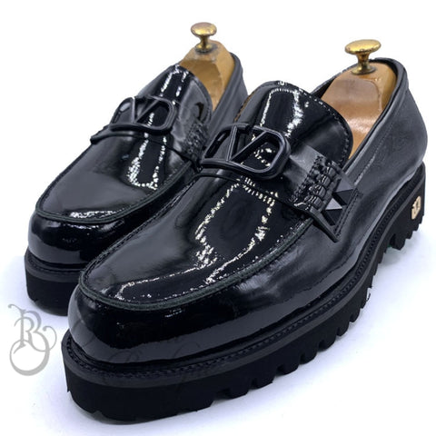 Vlt Crested Wetlook Bold Sole | Black Shoes