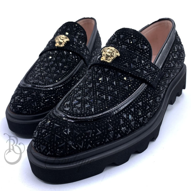 Vsc Crested Studded Bold Sole | Black Shoes