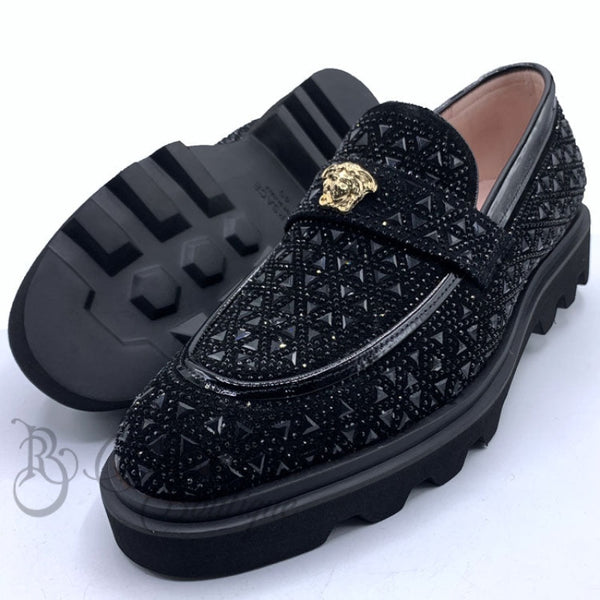 Vsc Crested Studded Bold Sole | Black Shoes