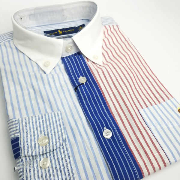 PRL designer two toned Shirt | White Collar