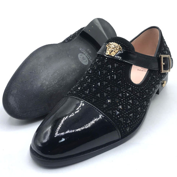 VSC two toned studded sandals | Black
