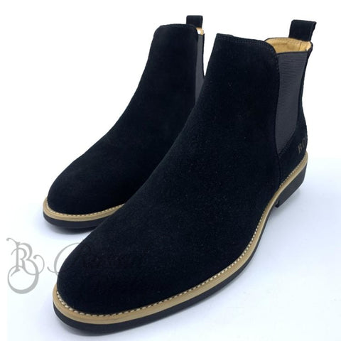 Boss Suede Chelsea Boots | Black