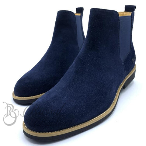 Bs Suede Chelsea Boots | Blue Boots