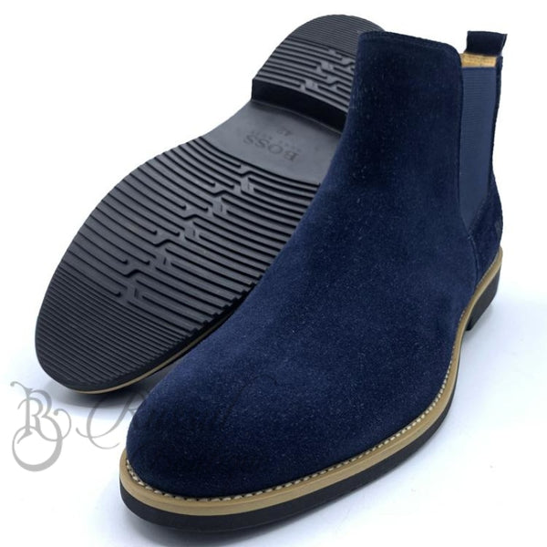 Bs Suede Chelsea Boots | Blue Boots