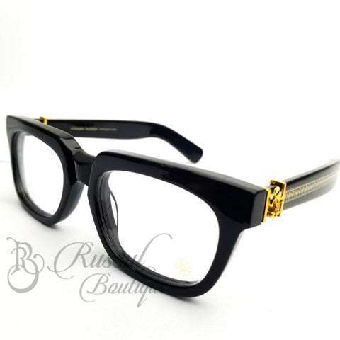 Chrome Transparent Sunglasses | Gold