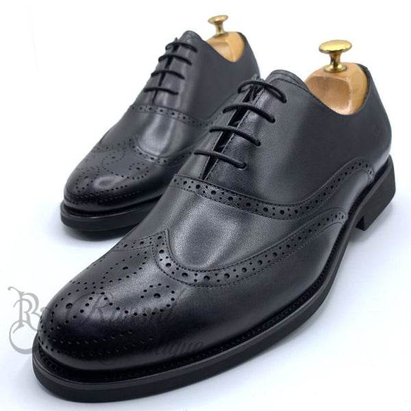 Clarks Leather Lace Up Brogues |Black Brogue