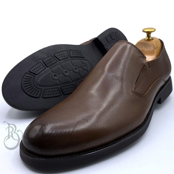 Clk Leather Monk Shoes |Brown