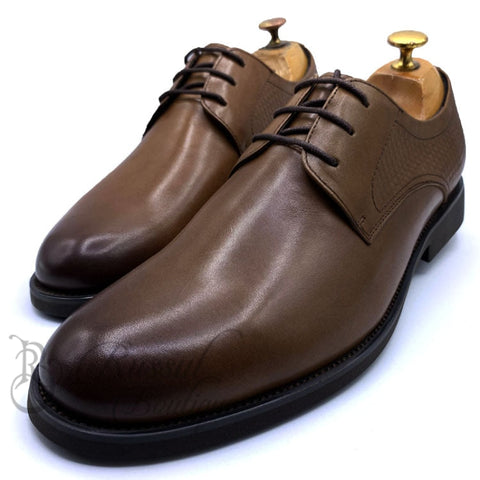 Clarks Leather Plain Lace Up | Brown Shoes