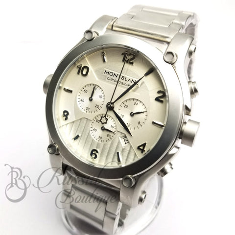 Mb 3-Way Chronograph Bracelet Watch | Silver Watch