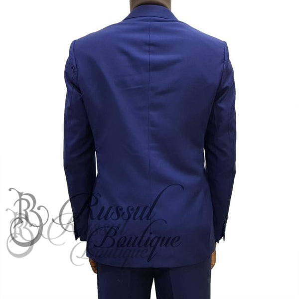 Mens Suit With Single Button | Navy Blue