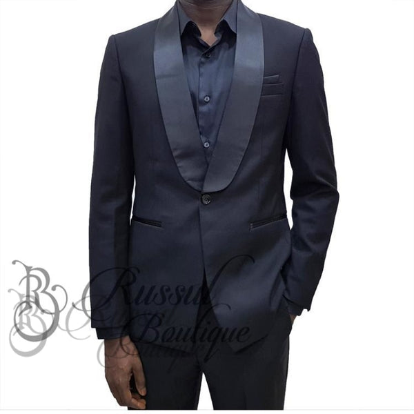 Mens Tuxedo With Single Button |Black