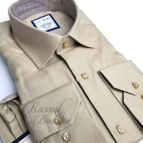 Tm Martin Mens Premium Shirt | Beige Shirts